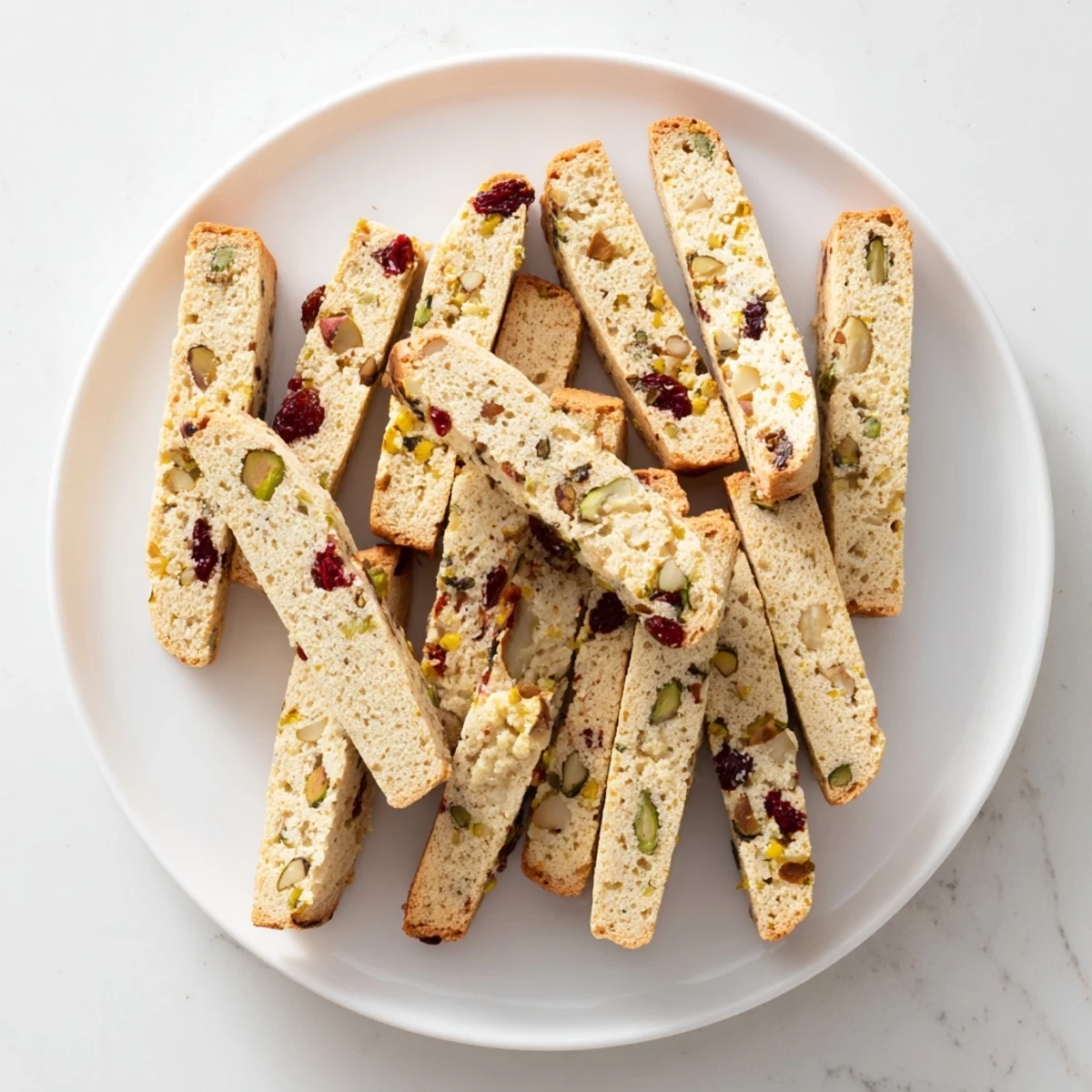 Festive Holiday Snack Biscotti Thins
