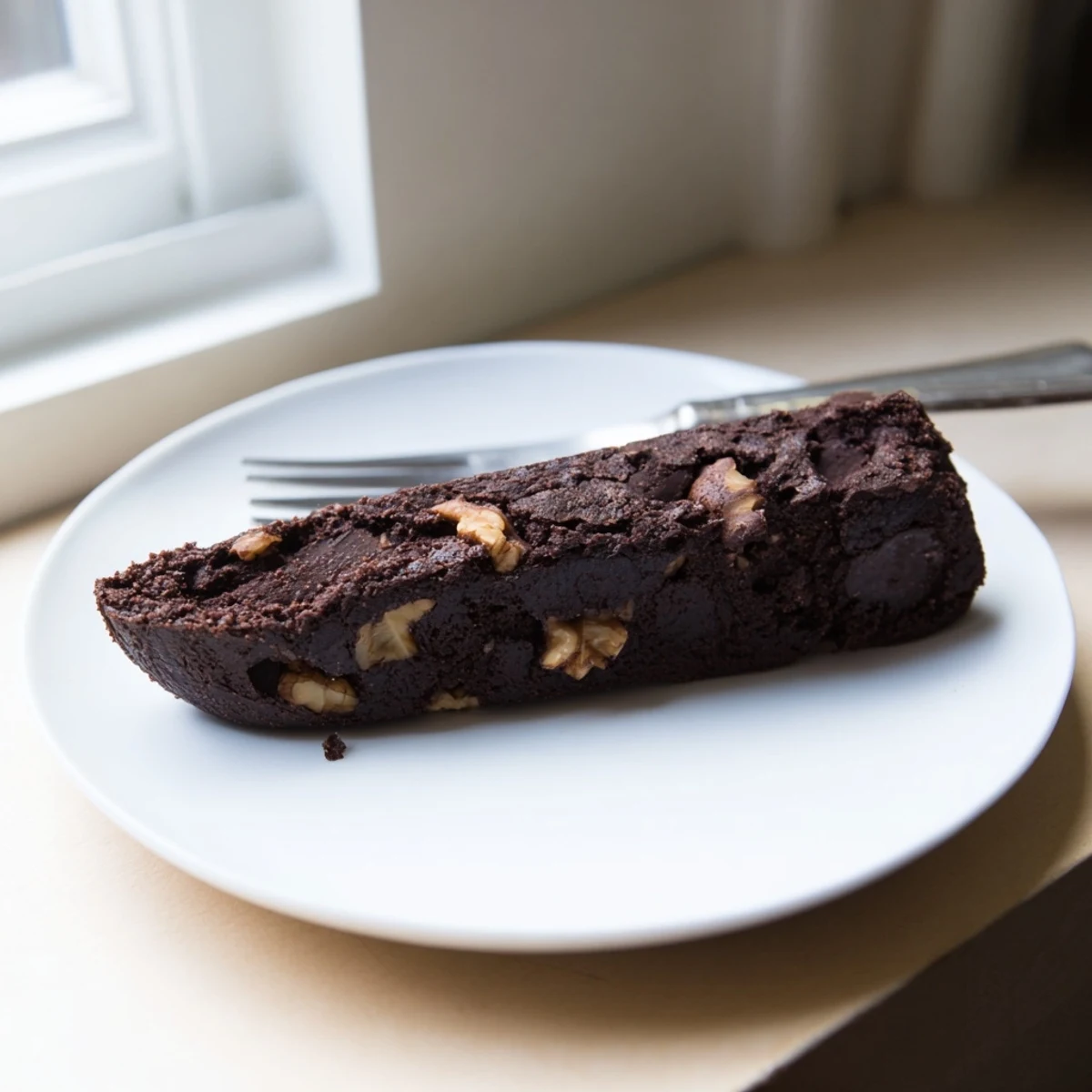 Decadent zero-waste brownies featuring nut-milk pulp, offering blissful chocolate sweetness.