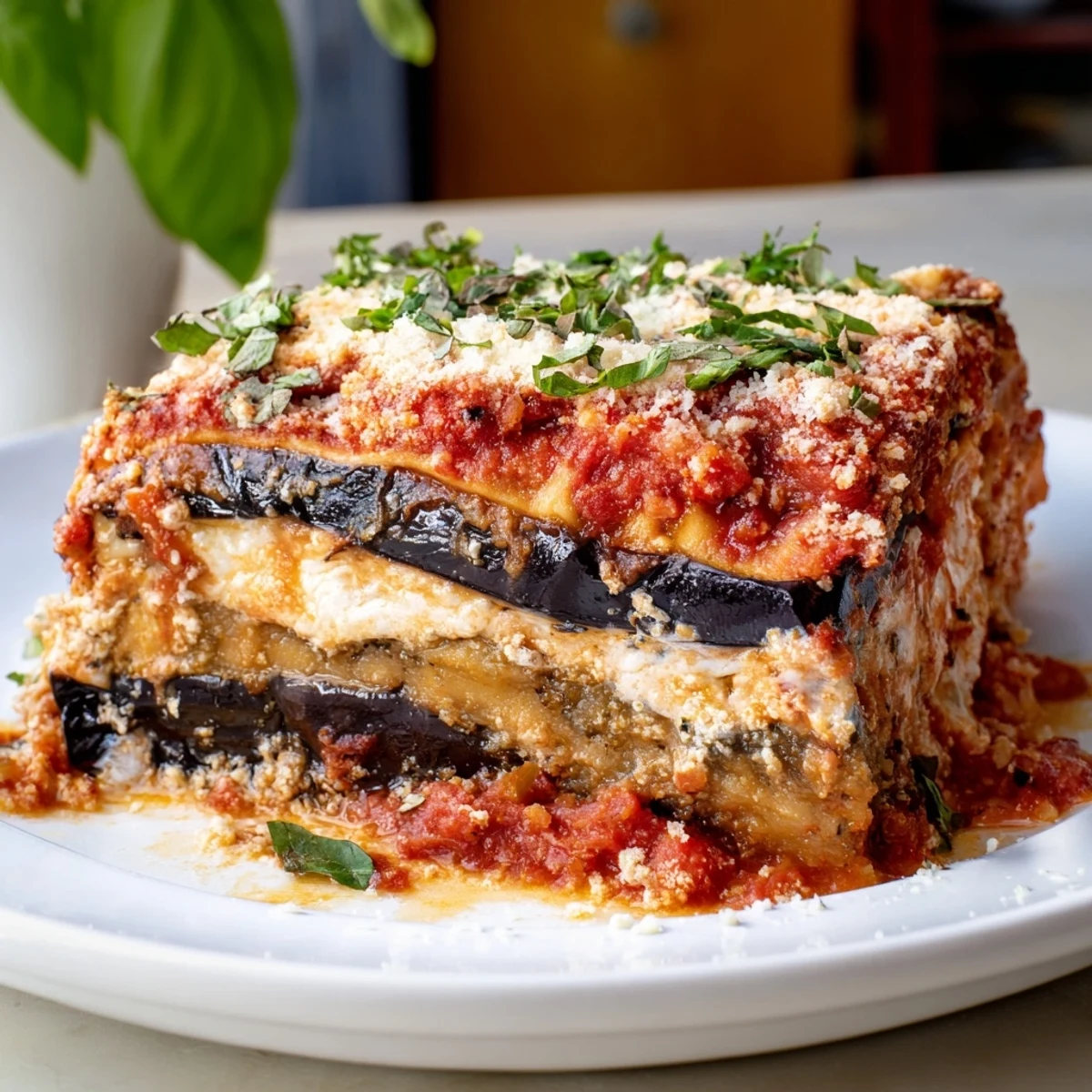 Eggplant Parmesan Italian Casserole