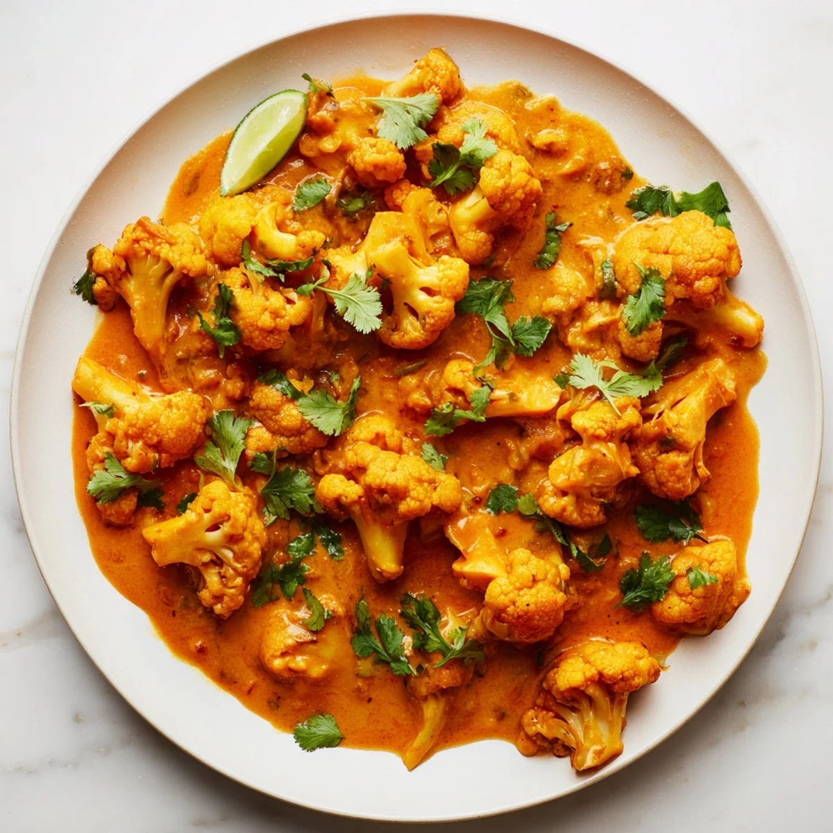 Serving suggestion: Enjoy warm Red Cabbage, Cauliflower & Coconut Dhal with fluffy rice or fresh naan bread.