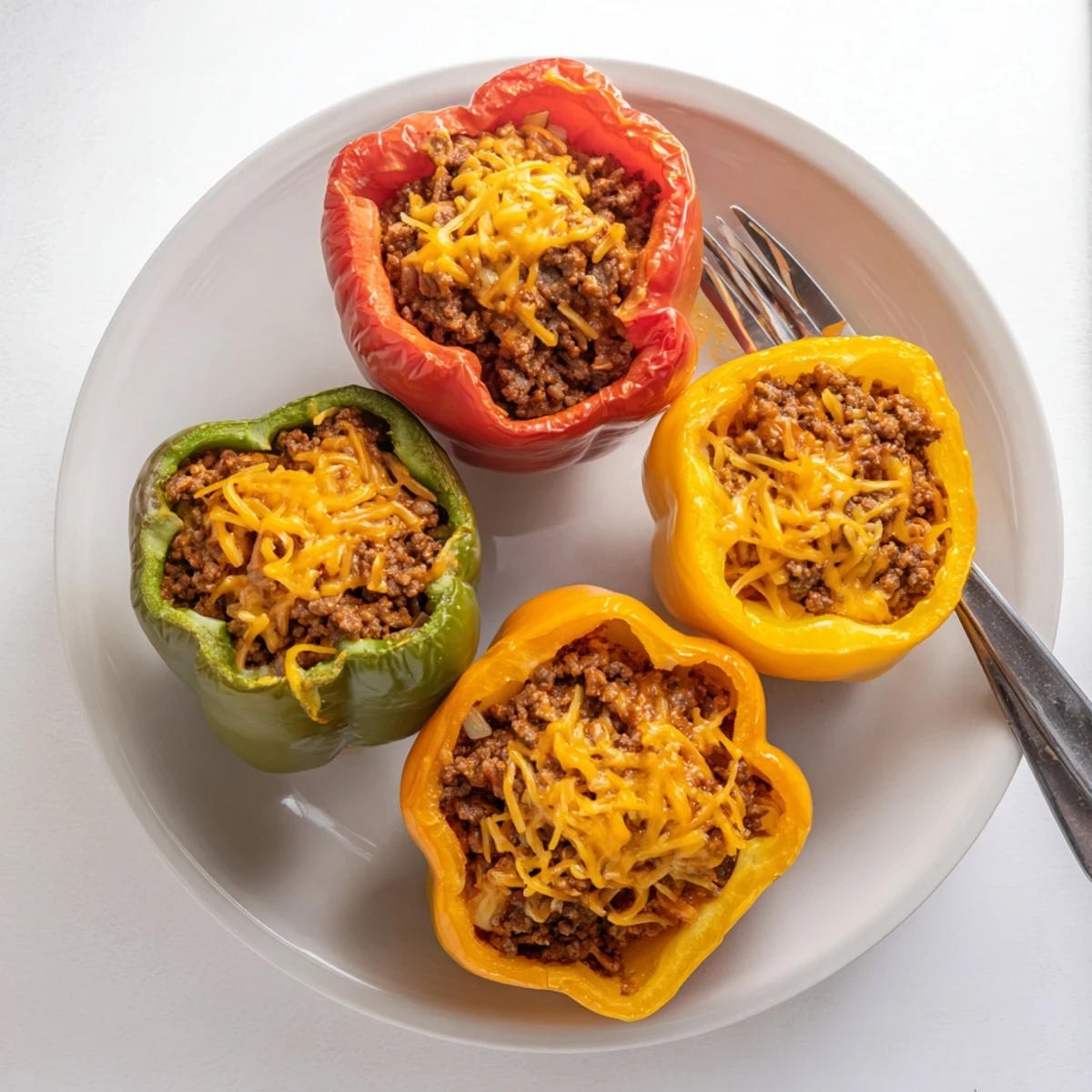 Perfectly baked and tender Sloppy Joe Stuffed Bell Peppers, a hearty, flavor-packed American dinner idea.
