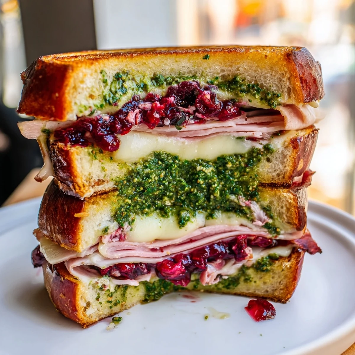 Pesto Cranberry Turkey Melt