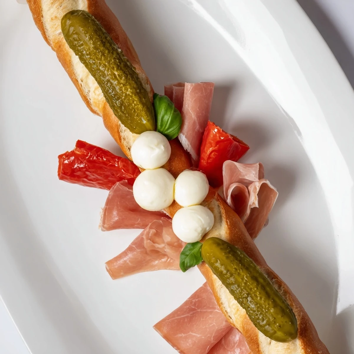 Fractal Tree Branching Bread Platter with cured meats is ready; a tasty appetizer spreads out.