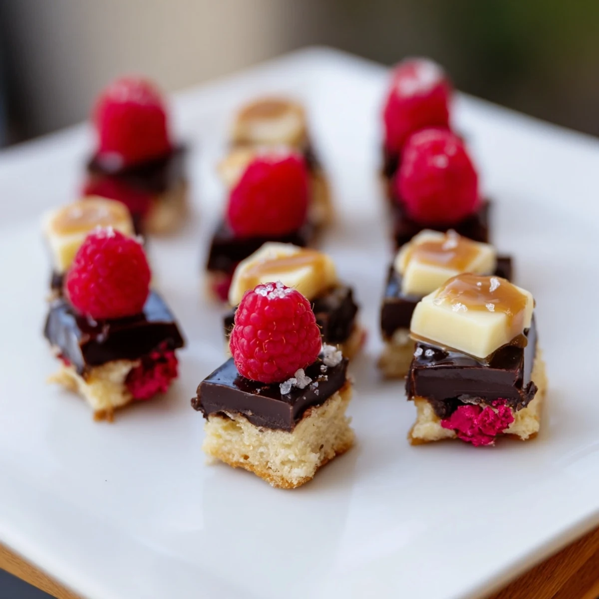 Checkerboard Terrace dessert: a visual delight featuring alternating layers of sweet, crunchy, salty, and soft squares.