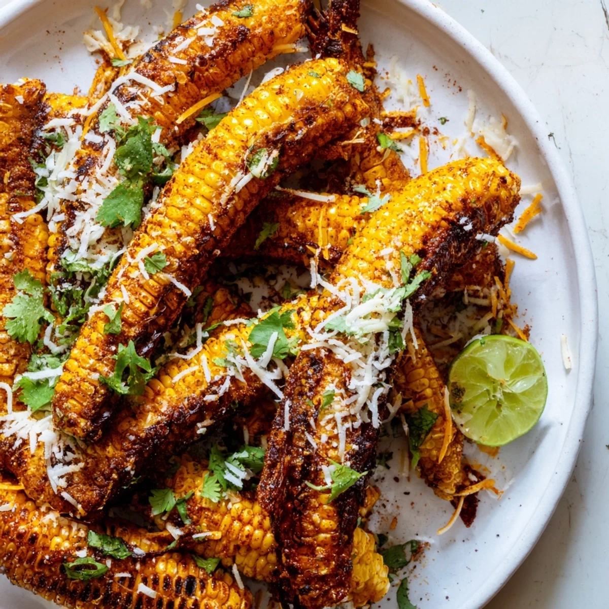 Crispy, golden-brown cheesy corn ribs, a delicious appetizer ready for sharing with friends.