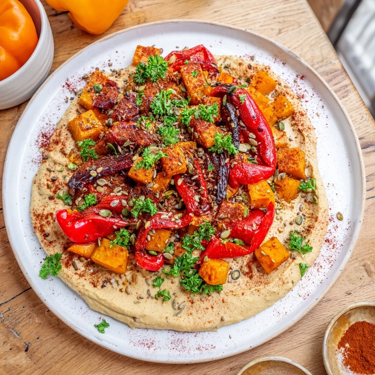 Serving suggestion: enjoy this gluten-free salad warm or chilled, garnished with smoked paprika for an extra touch of flavor.