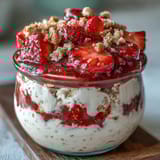 Cottage Cheese Strawberry Oats