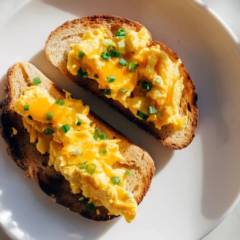 Golden, cheesy one-pan egg breakfast sandwich, perfectly cooked on toasted bread, ready to eat!