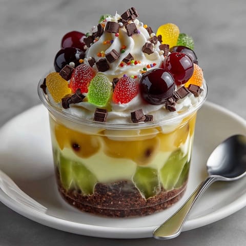 Chilled sugar-free Witch&amp;rsquo;s Brew Jello Cups glistens: a perfect Halloween dessert, light and fun.