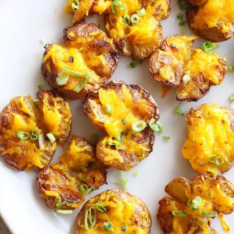 Smashed Green Onion Potato Bombs #146