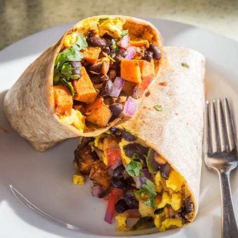 Sweet Potato Black Bean Burrito #200