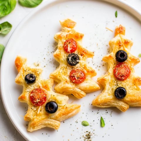 Puff Pastry Christmas Tree Bites #242