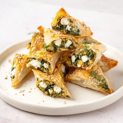 Mini Spanakopita Triangle Cluster #344