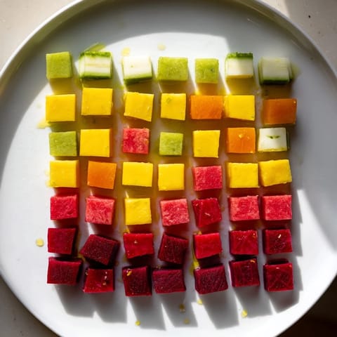 Cube Geometry Minimalist Salad #356