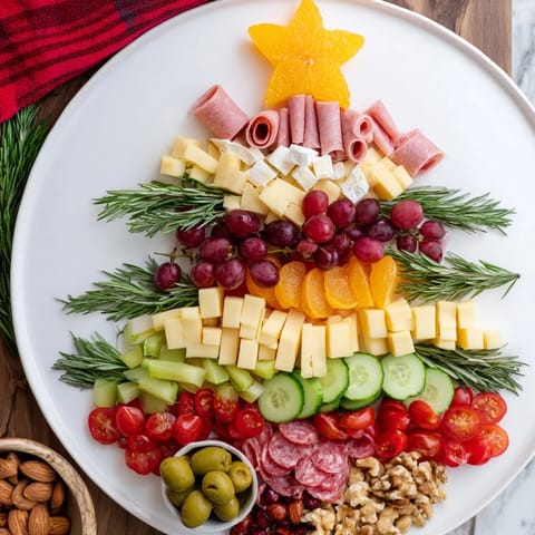 Festive Holiday Tree Platter #295