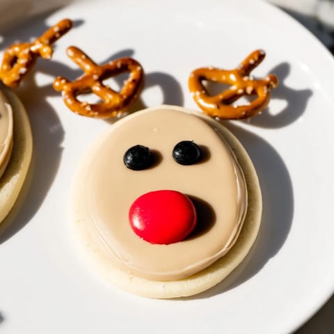 Santas Reindeer Cookie Platter #292
