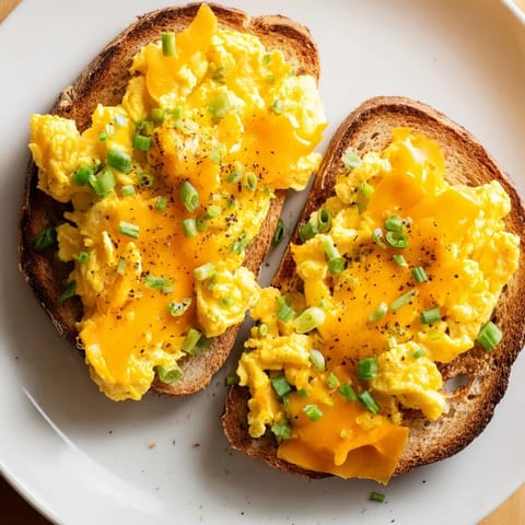 Fluffy eggs and melted cheddar cheese create this easy one-pan egg breakfast sandwich delight.