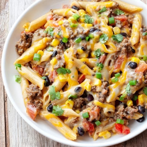 Cheesy Taco Pasta #399