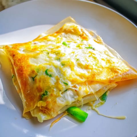 Rice Paper Egg Cheese Fold #424