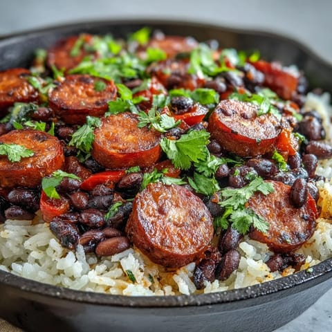 Black Beans Sausage Rice #541