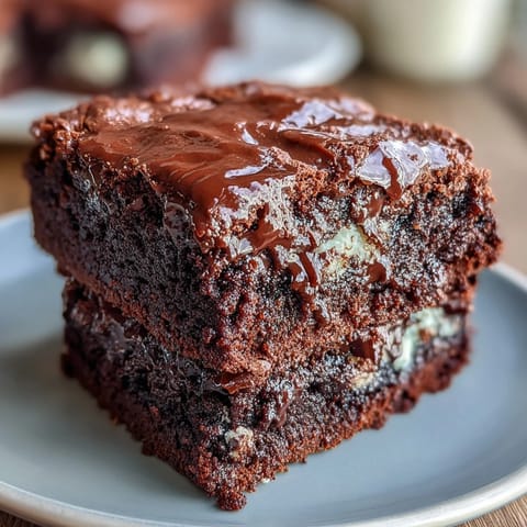 Triple chocolate sourdough brownies with espresso, fudgy and rich, featuring three chocolate types and a hint of sourdough tang.