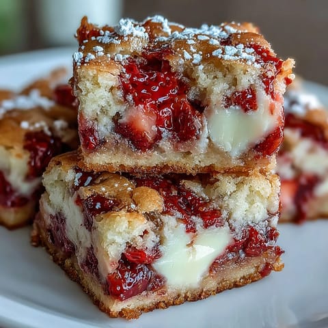 Strawberry Cookie Bars White Chocolate
