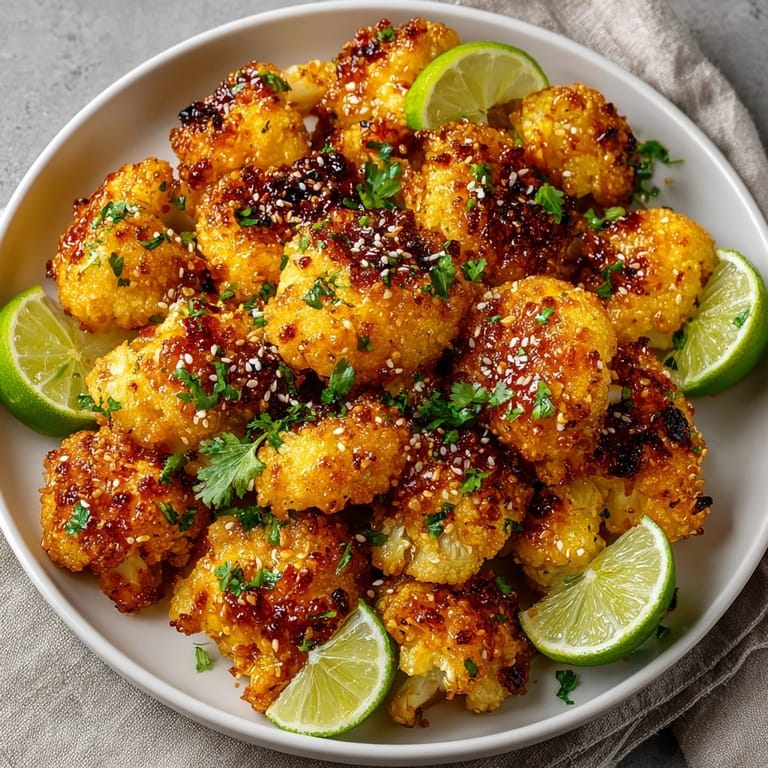Imagine tasting these saucy, flavorful Crispy Honey Sriracha Cauliflower Bites – a fantastic, easy vegetarian recipe.
