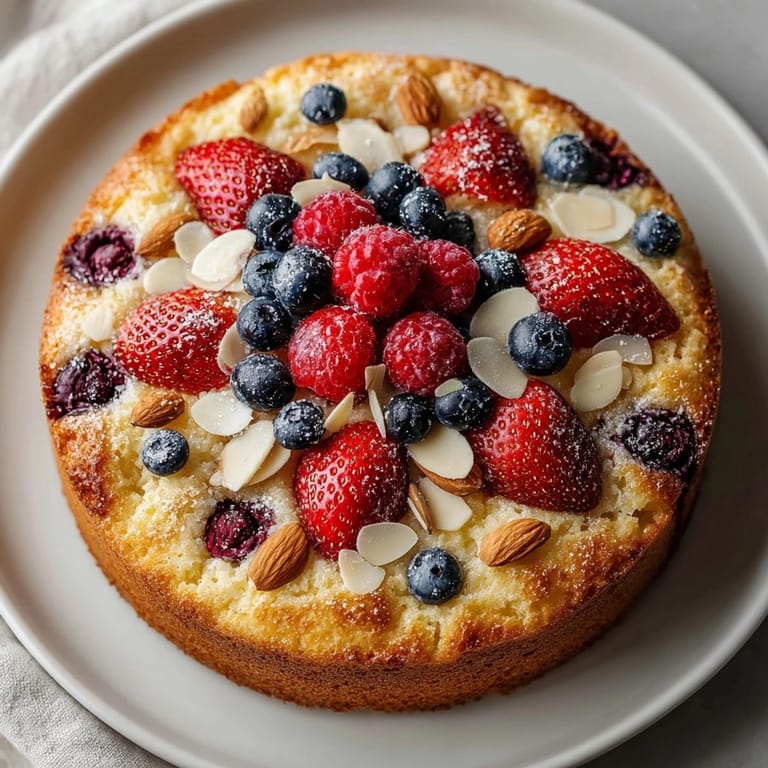 Visualizing a wholesome Protein Berry Yogurt Cake, perfect for breakfast, bursting with berry flavor.