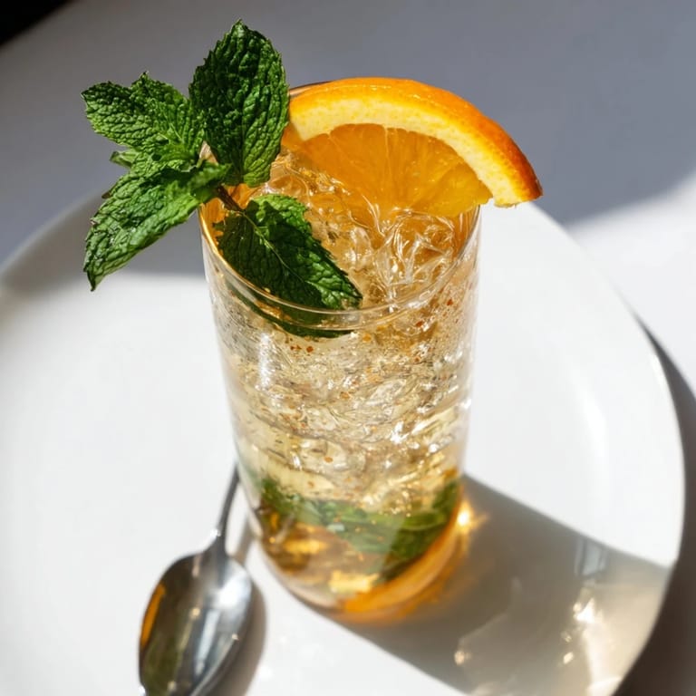 Delicious probiotic soda mocktail served over ice, perfect for summer gatherings.