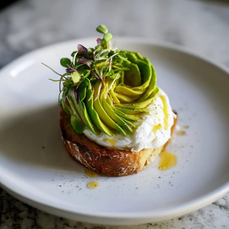 A beautiful close-up of cloud toast 2.0 showcasing a soft baked egg white cloud on sourdough toast.