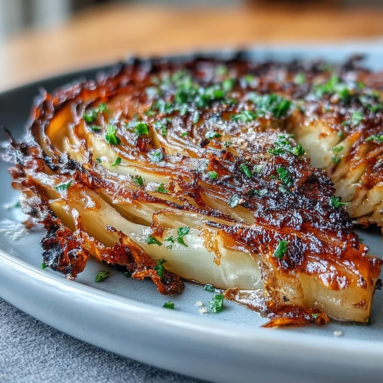 Roasted Cabbage Steaks with Lemon