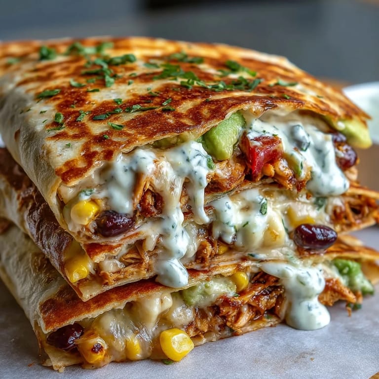 Oven-baked Rotisserie Chicken Crunch Wrap Bake with layers of goodness.